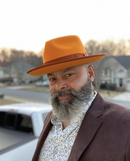 The Fox Fedora-Sunset Orange[Fast shipping and box packing]