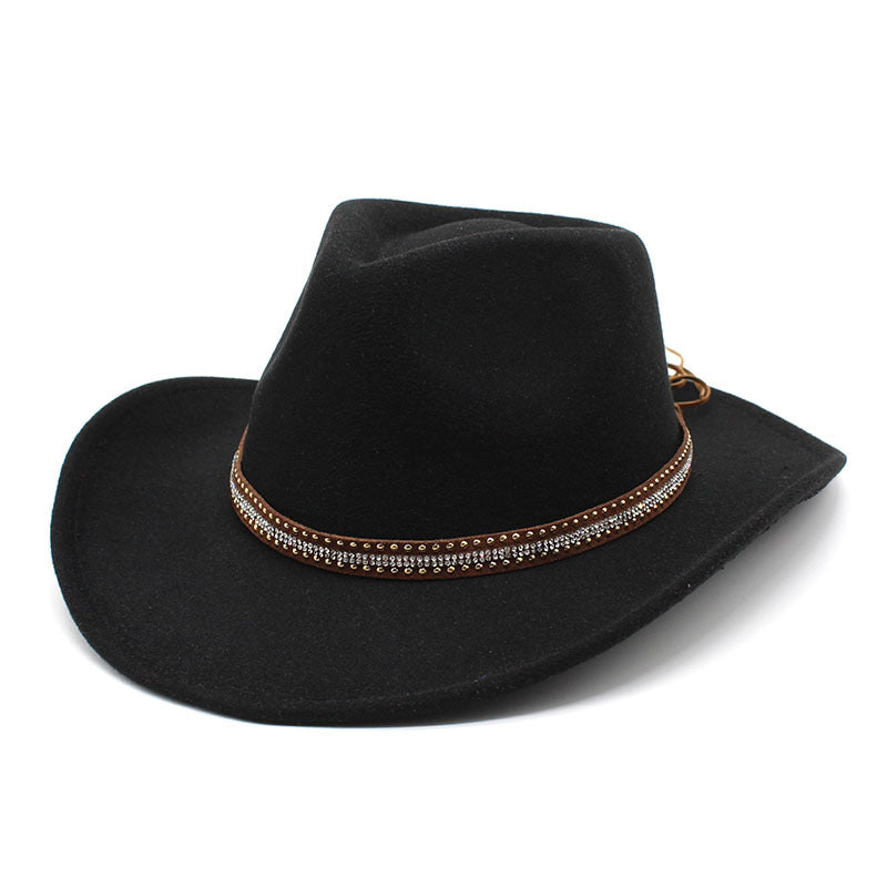 Nicholas Western Cowboy Hat- Black