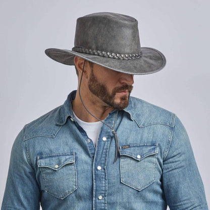 Crusher | Mens Crushable Leather Outback Hat