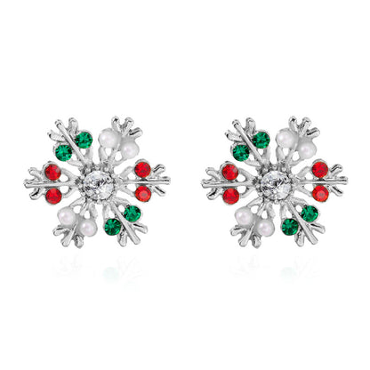 Christmas Colorful Snowflake Earrings