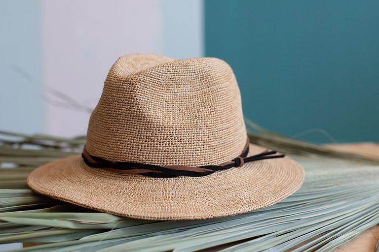 [New] Can be rolls up for packing- Goorin Handmade RAFFIA HAZE Fedora