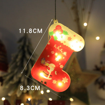 Christmas Creative Window Decoration Hanging Lights