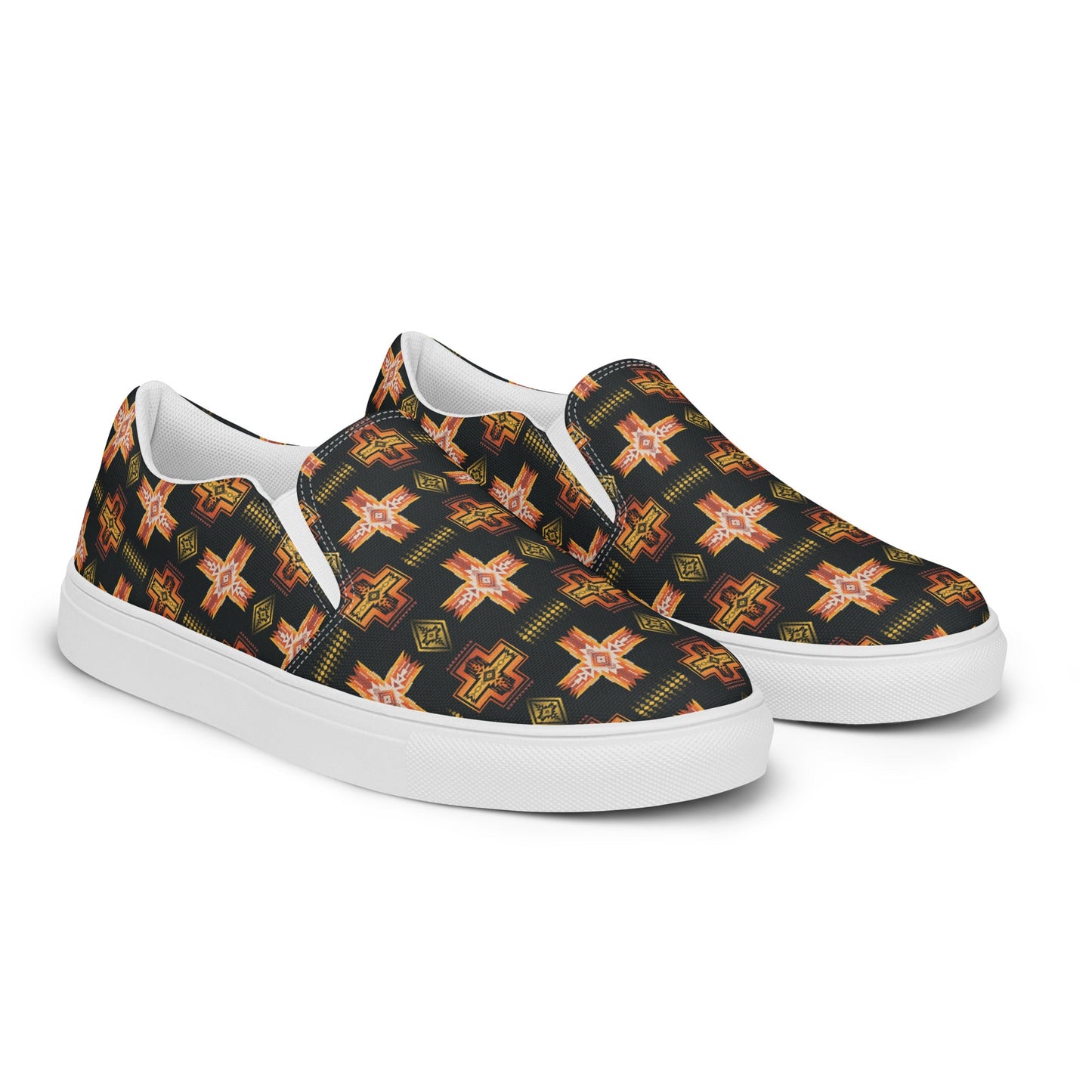 Fire Aztec Women__ Slip-on Canvas Shoes