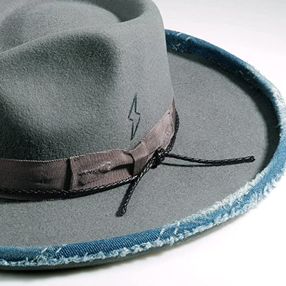 Vintage Fedora Lightning hat-Cowboy Blue