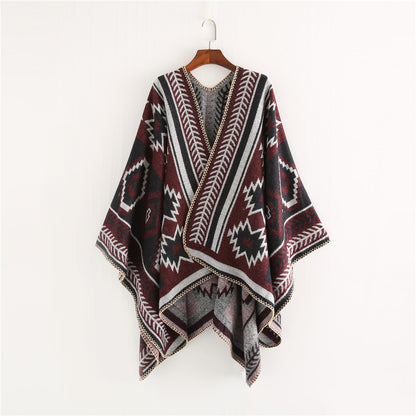 Women's Check Cape