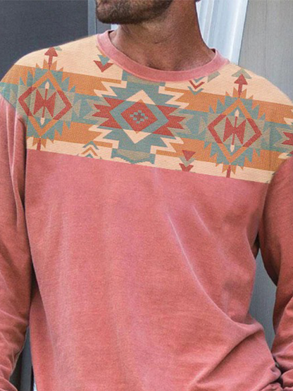 Men's Geometric Casual Shirts & Tops