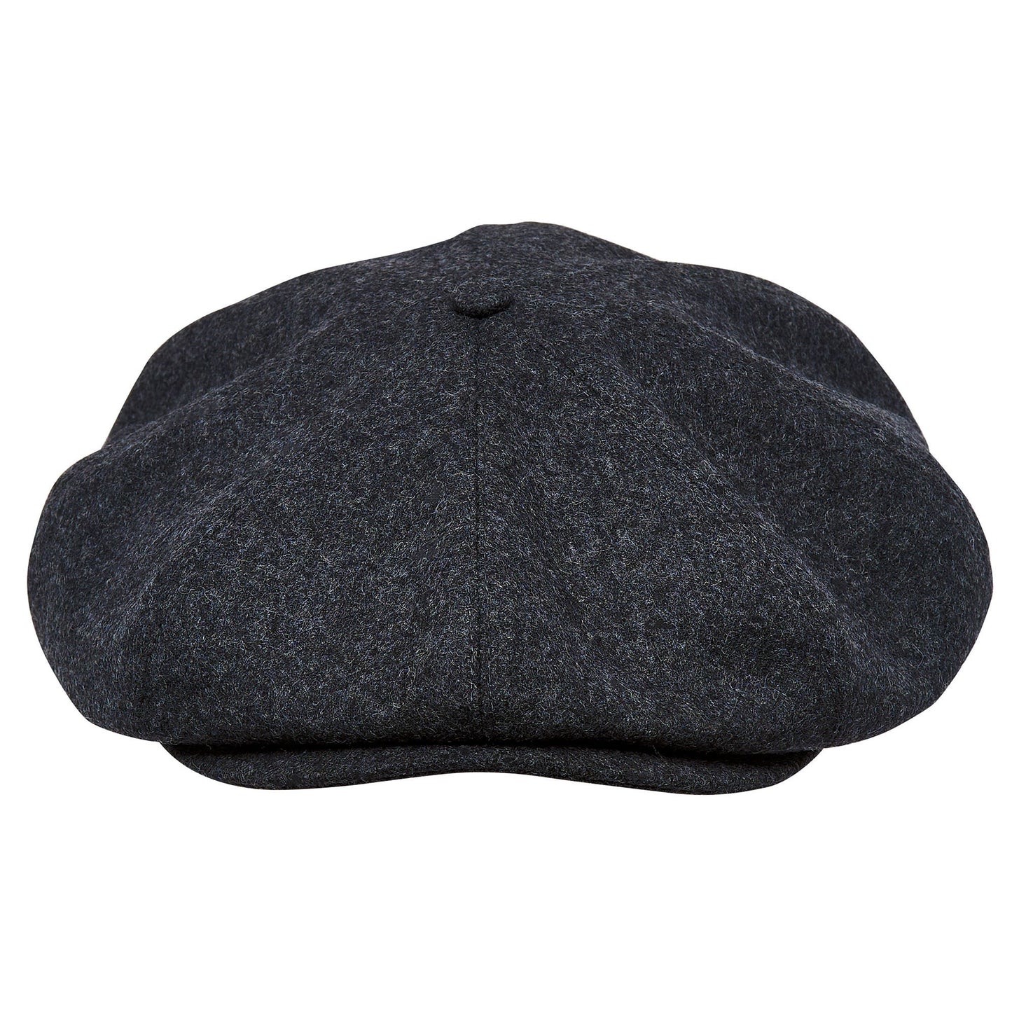 PEAKED CAPS Genuine Scottish Harris Tweed 8 Panels Man Cap Black Grey