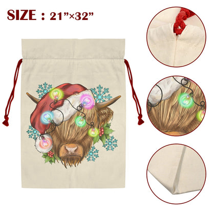 Christmas Highland Santa Sack set of 3