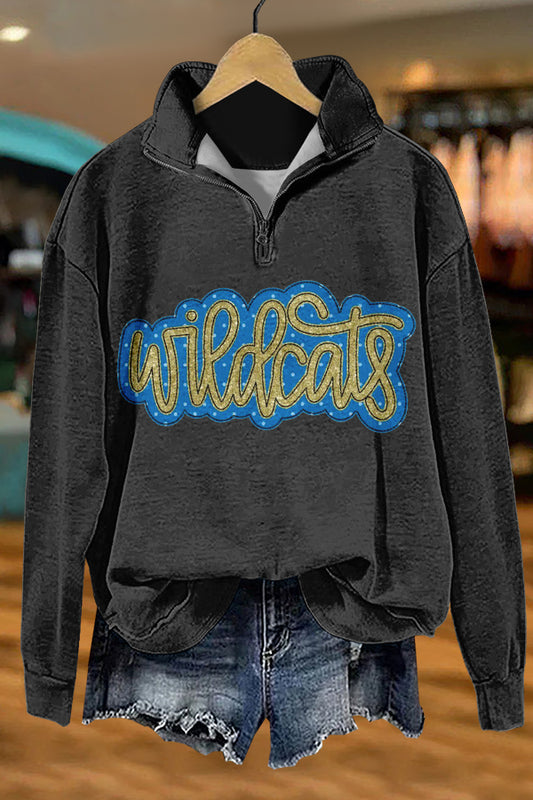 Unique Gameday Kentucky Wildcats Print Sweatshirt