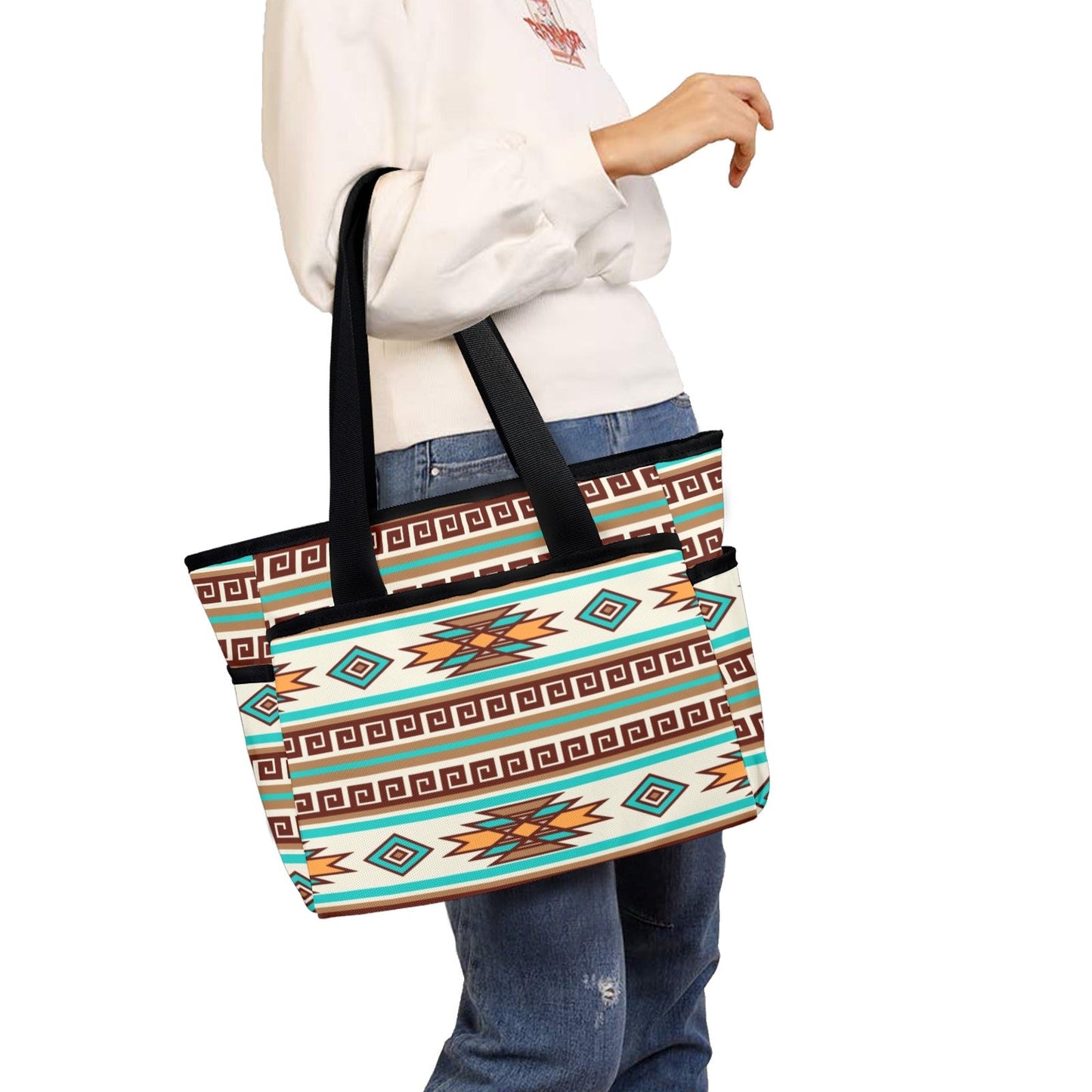 Southwestern Aztec Beach Tote Bag