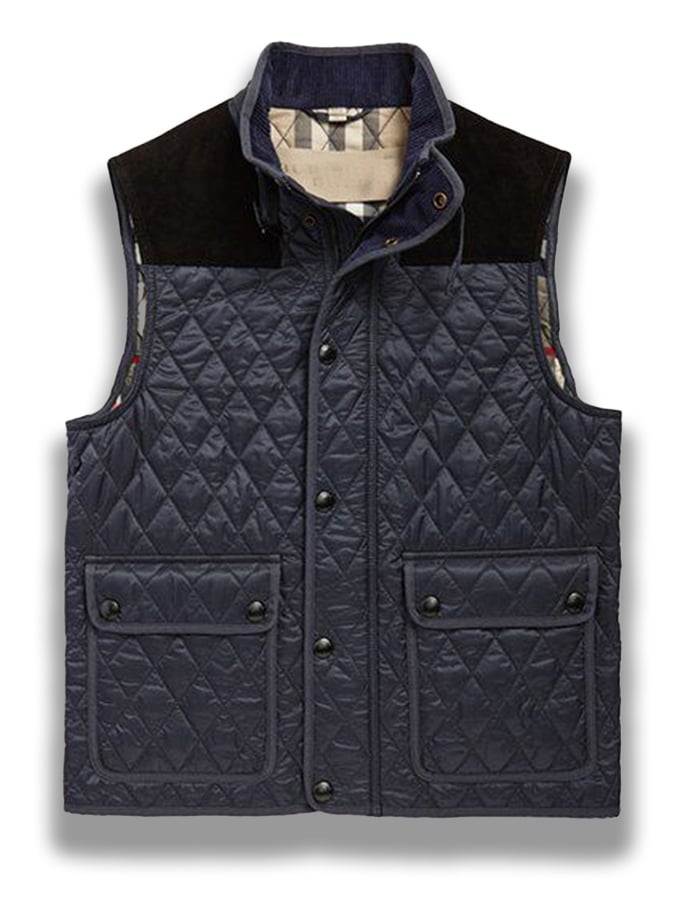 Men's Retro Western Patchwork Warm Vest