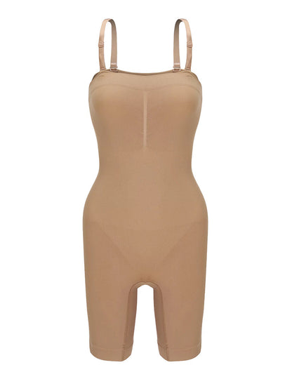 Bandeau-Style Breast-Covering Lightly Sculpted Seamless Bodysuit