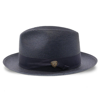 Black Straw Fedora Hat