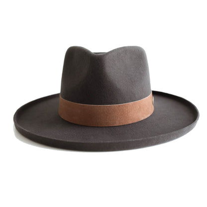 ECHO PARK FEDORA HAT-  BLACK [Fast shipping and box packing]