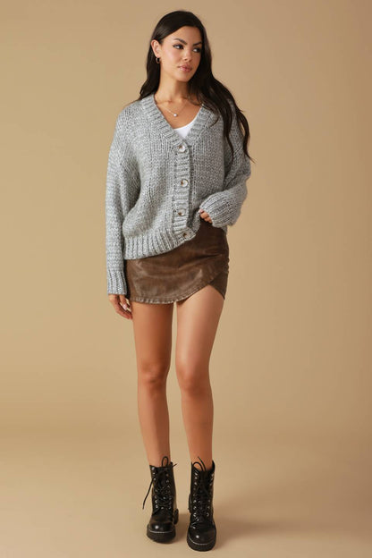 Woven Whispers Sweater Cardigan