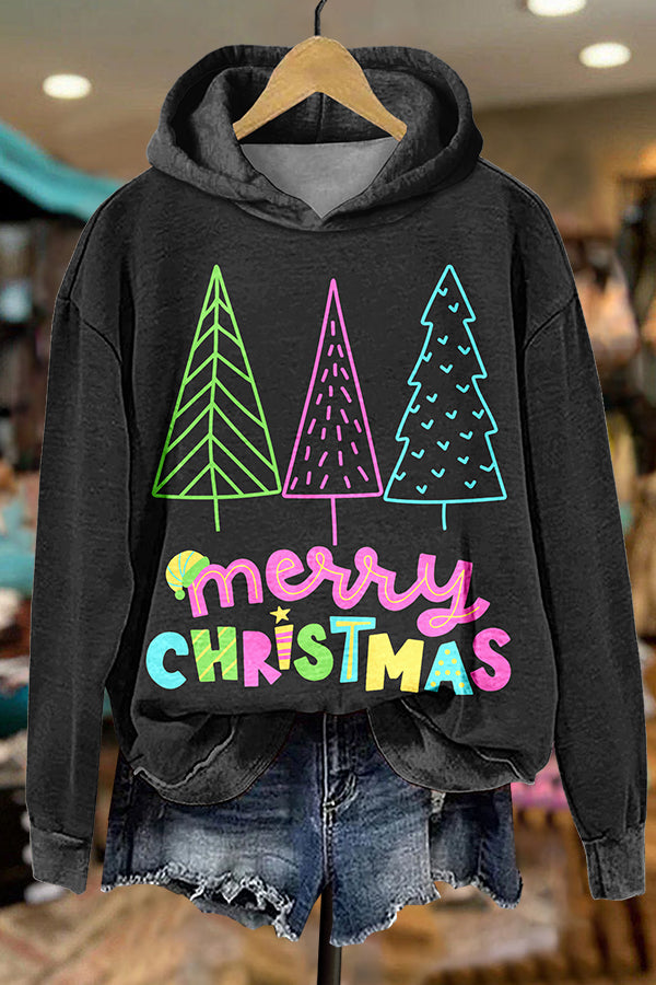 Merry Christmas Tree Hoodie