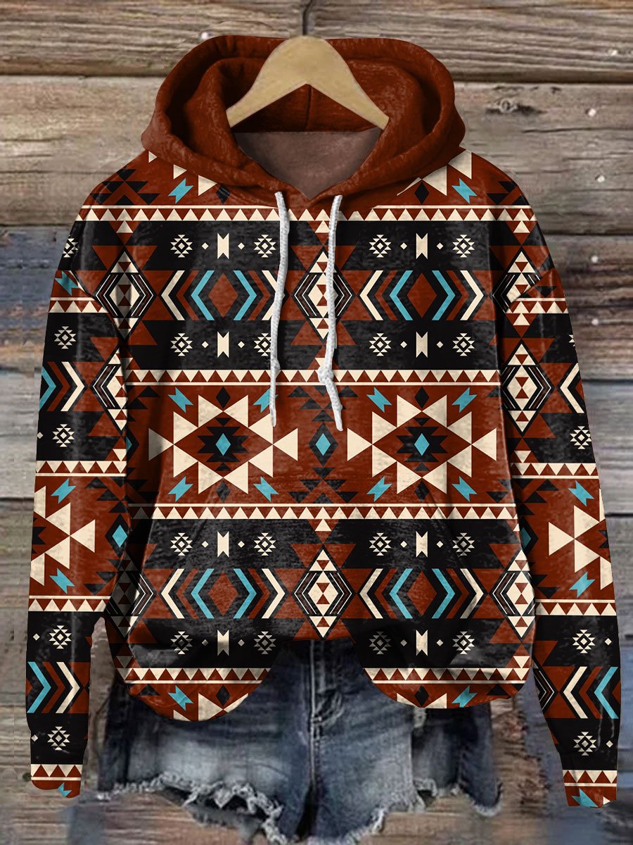 Aztec Pattern Art Print Casual Sweatshirt