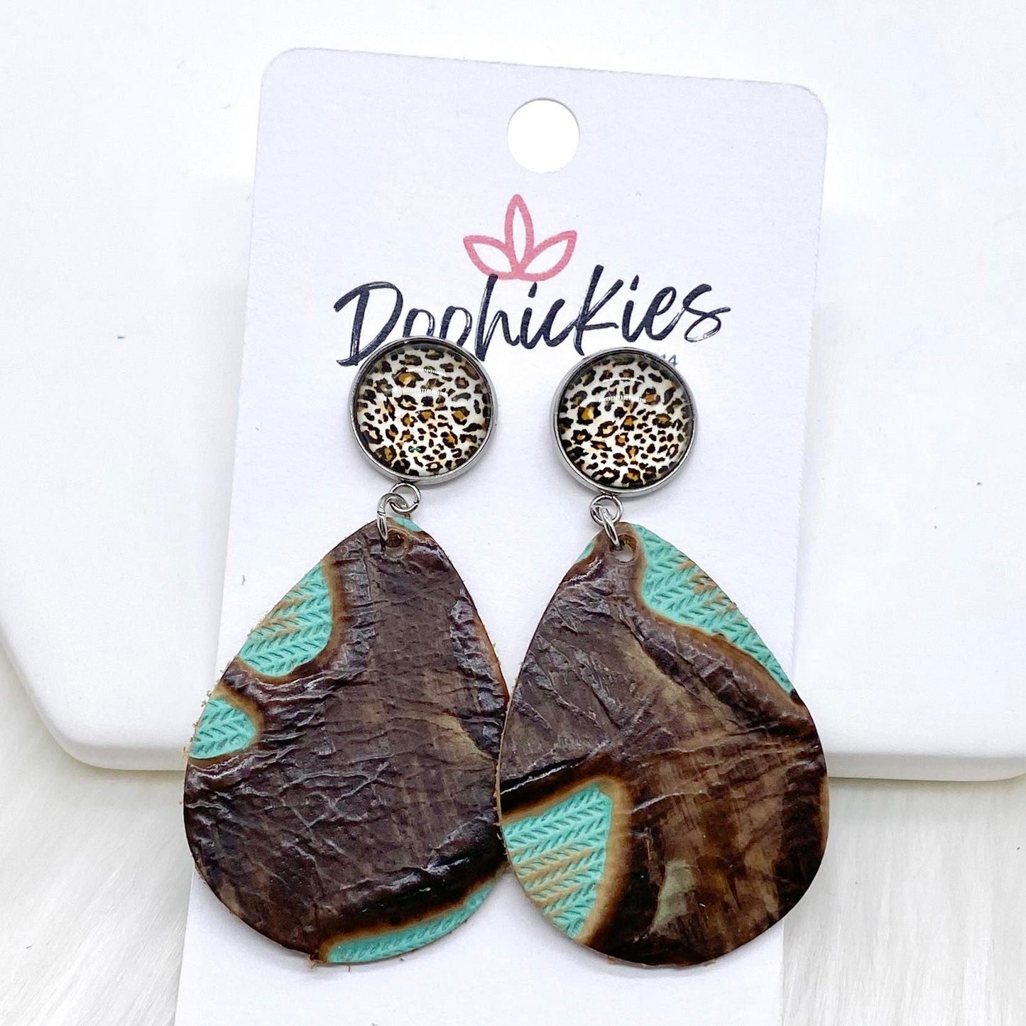 2" Cowgirl Leather Dangles - Western Earrings