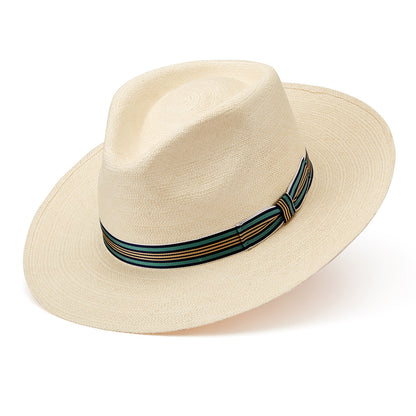 Advanced Original Panama Natural Toquilla Straw | SHACKLETON-Handwoven in Ecuador(HatBox Included)