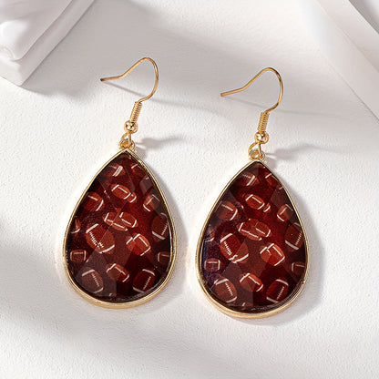 Gameday Balls Teardrop Earrings