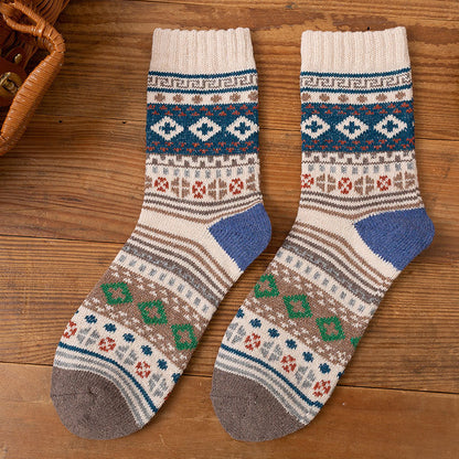 Casual Ethnic Style Mid-calf Socks Cotton Socks