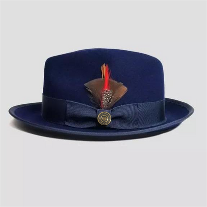 Bikary Fedora – Navy [Fast shipping and box packing]