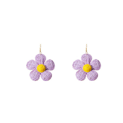 Cute Flower Braided Earrings