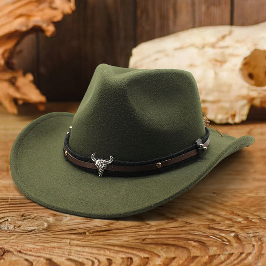 Western Bullhead Felt Cowboy Hat