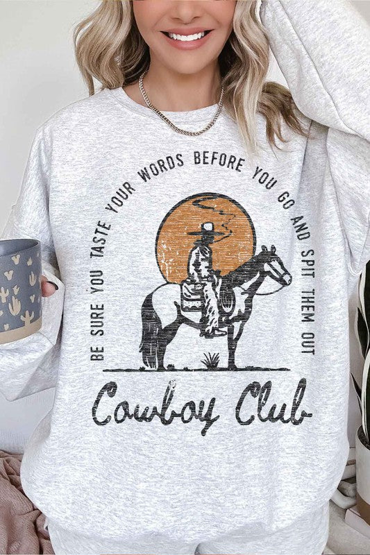 Cowboy Club Sweatshirt choice of colors