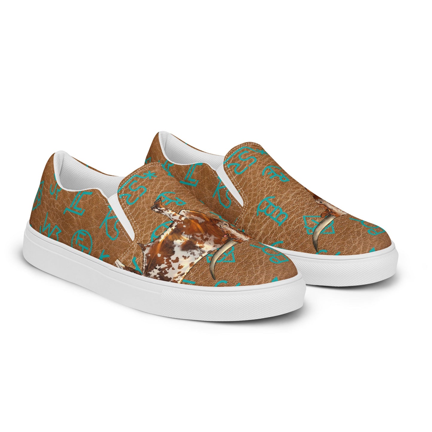 Longhorn & Brands Women__ slip-on canvas shoes