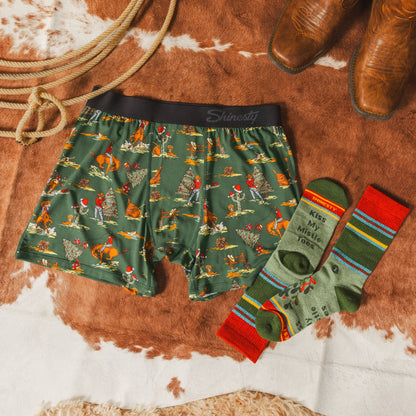 The Cowboy Christmas | Holiday Western Boxers