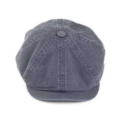 SHELBY - Hatteras Washed Organic Cotton Newsboy Cap - Navy Blue