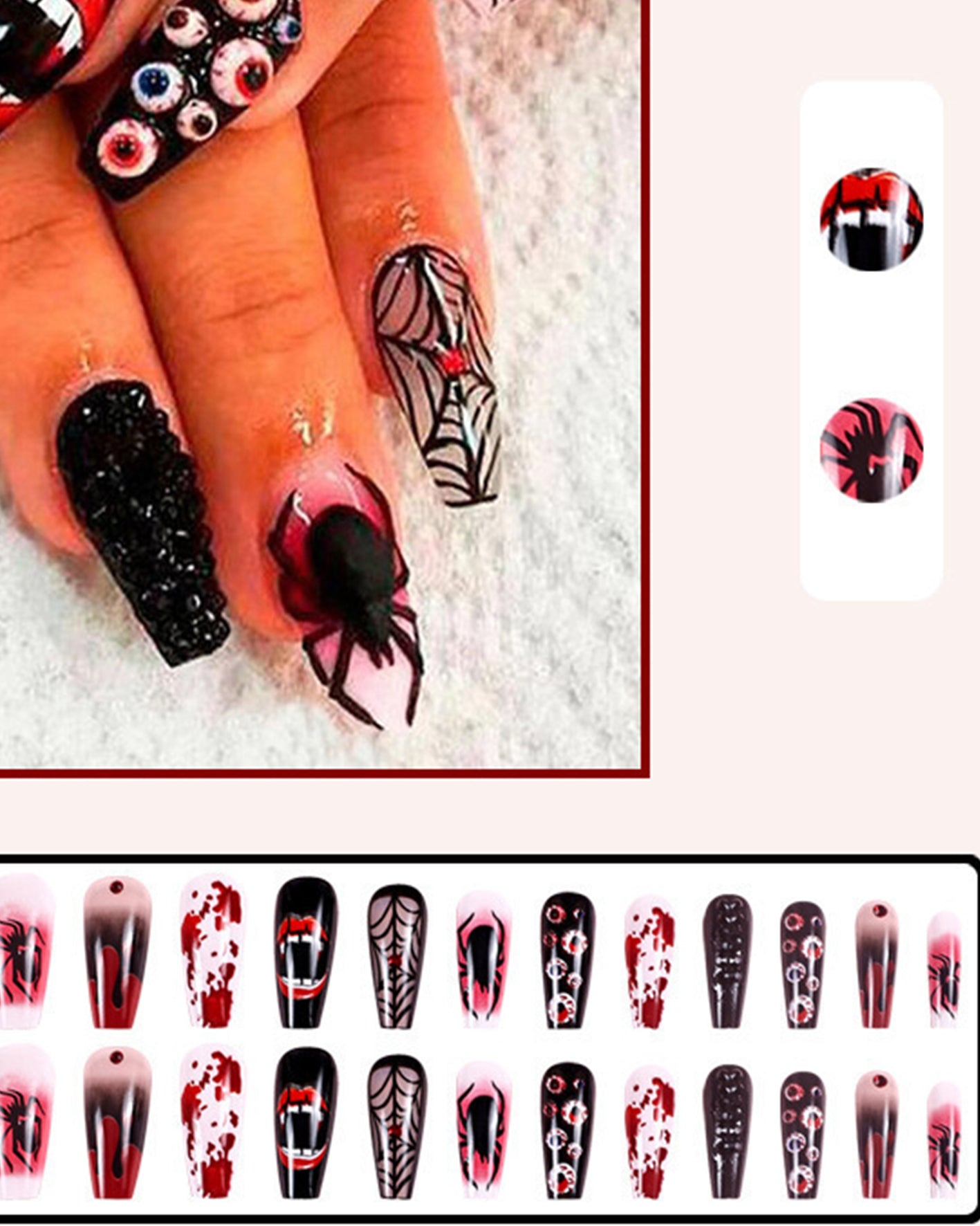 Halloween Face Nail Sticker