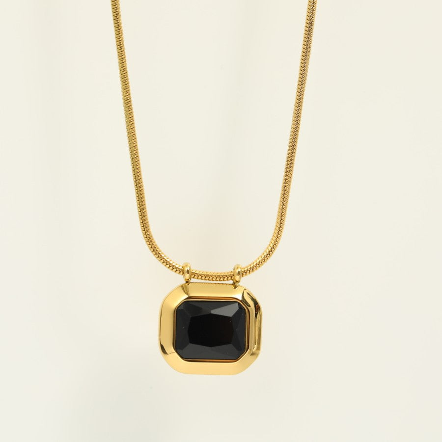 Women's Cube Crystal Necklace