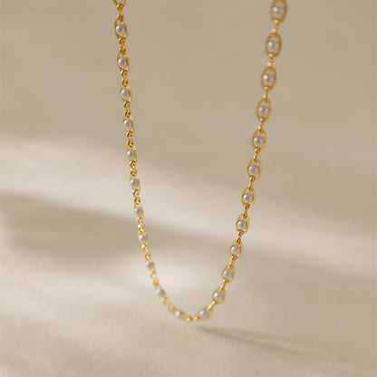 Women's Elegant Pearl Clavicle Necklace