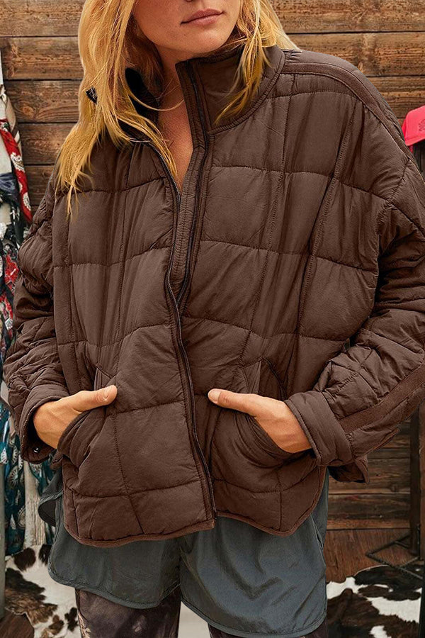 Casual Loose Lightweight Quilted Jacket