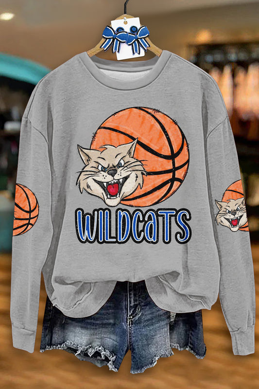 Cute Kentucky Wildcats Basketball Game Day Print Sweatshirt