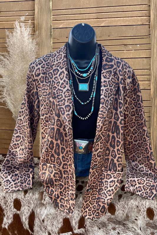 Vintage Leopard Print Jacket