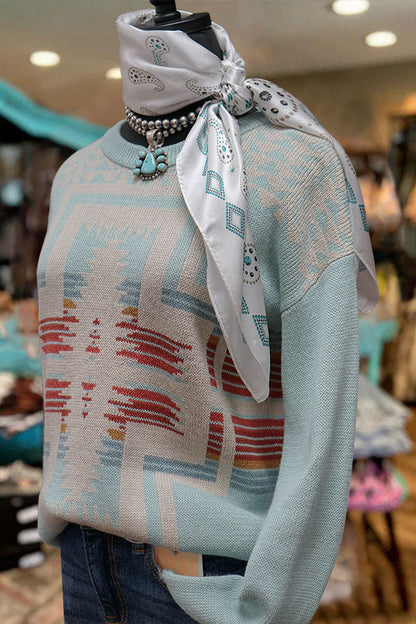 Western Aztec Sweater