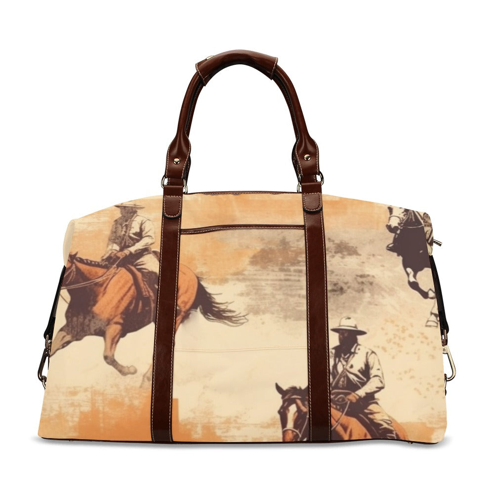 Grunge Western Large Travel Flight Bag