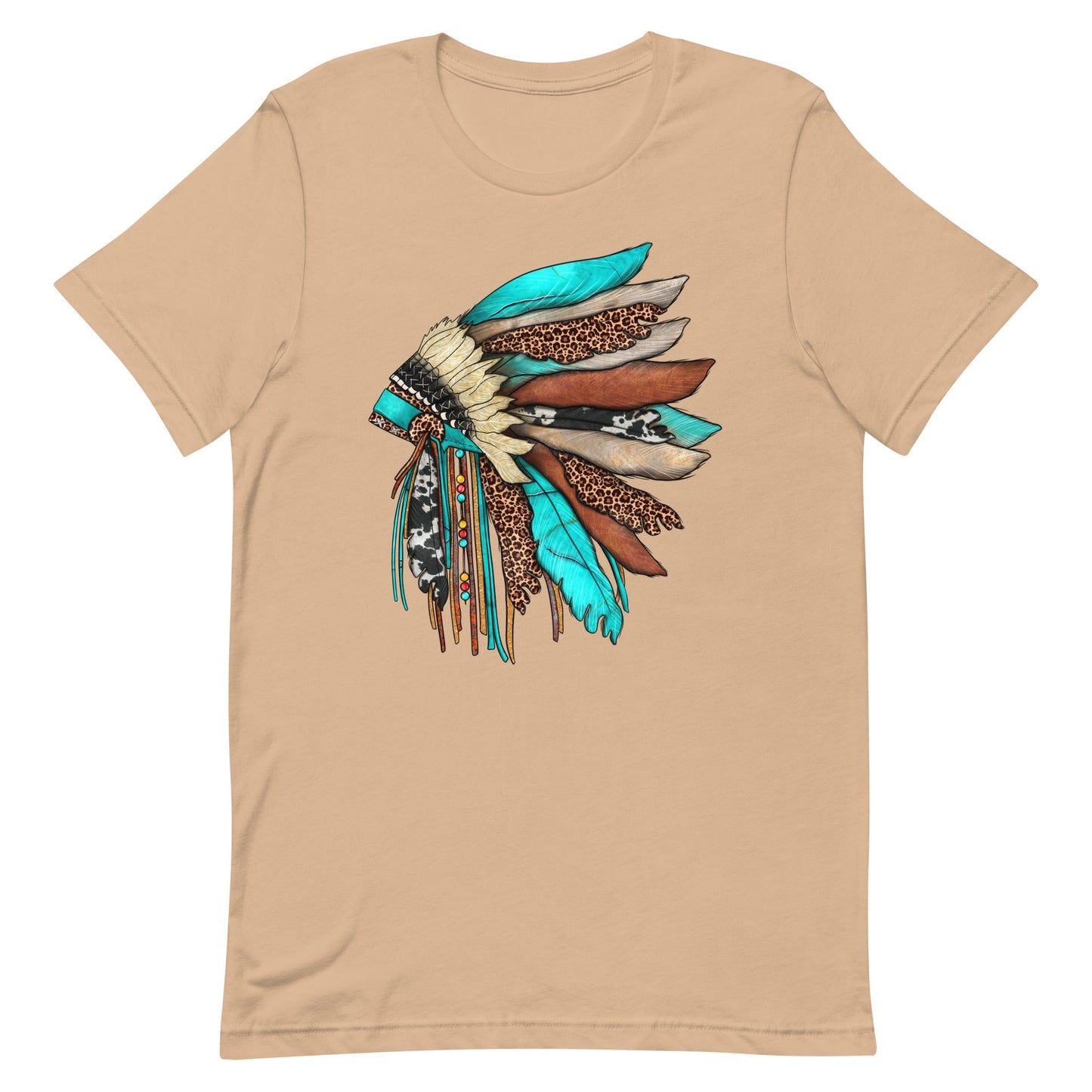 Turquoise Head Dress Unisex Tee