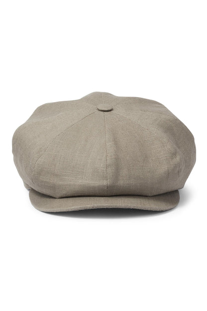 Tremelo Taupe Linen Bakerboy Cap