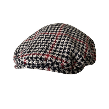 THE PEAKED Marl Flat Hat Brewit-Harris Tweed