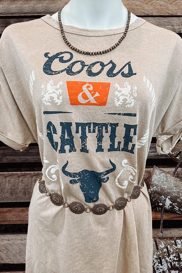 Casual Coors & Cattle T-shirt Dress