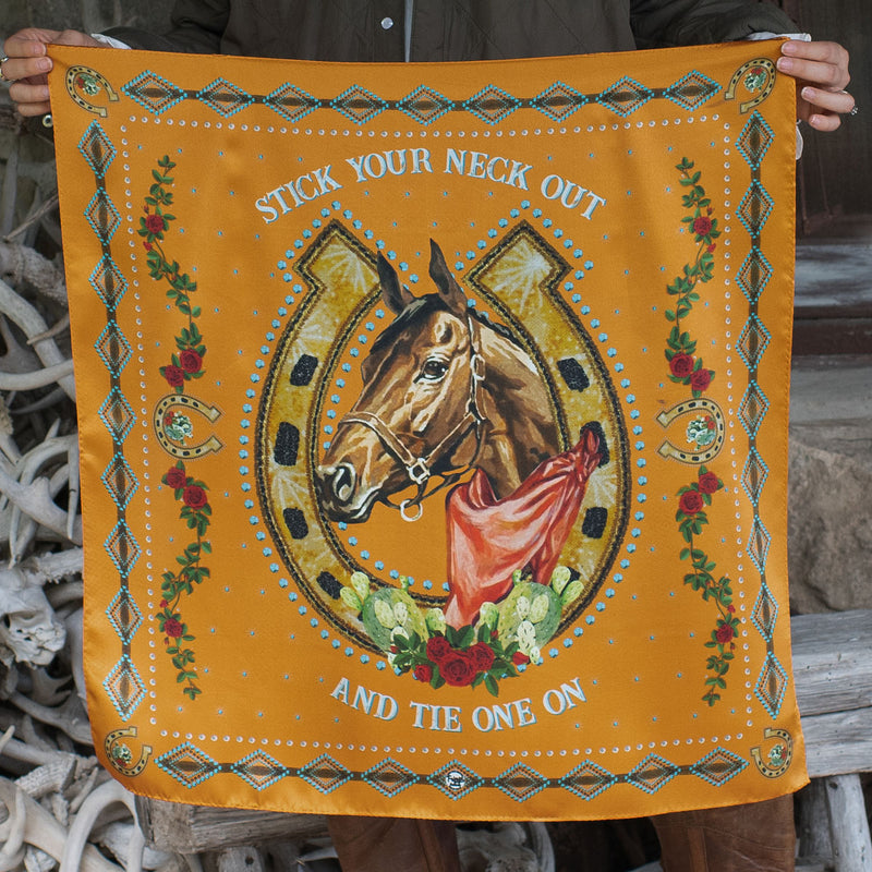 Hold Your Horses Silk Scarf choice of sizes