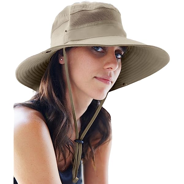 Fishing Hat UPF 50+ Wide Brim Sun Hat for Men and Women, Mens Bucket Hats with UV Protection for Hiking Beach Hats