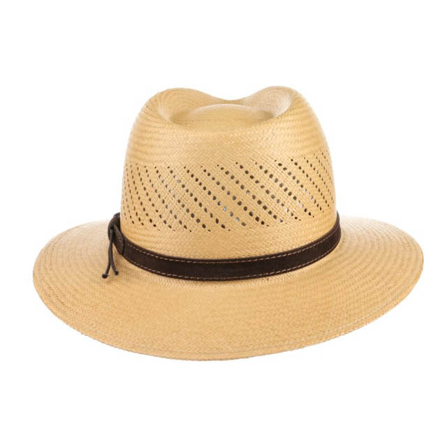 Riobam AIR PANAMA HAT-Paja Toquilla-brown [Fast shipping and box packing]