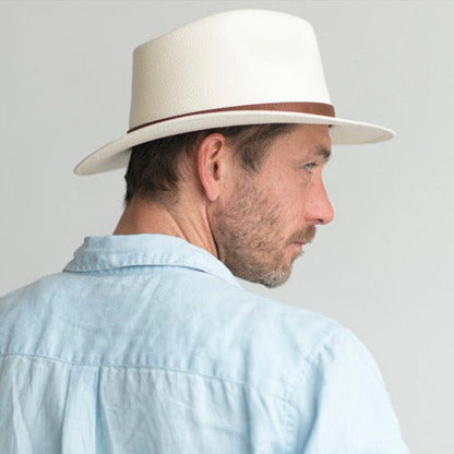 [New Arrivals!]Panama Western Fedora Buttero Leather Band