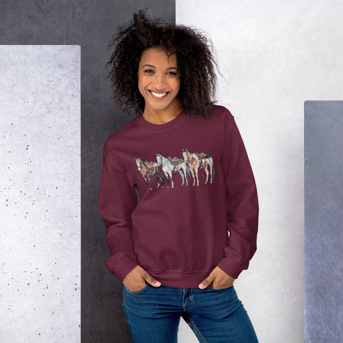 Ranch Horses Unisex Sweatshirt