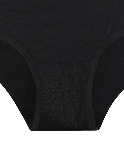 High-Waisted Four-Layer Plus Size Menstrual Period Underwear